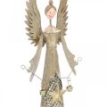 Floristik24 Decoratief engelenfiguur met guirlande kerstmetaal 13 × 8.5cm H40cm