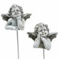 Floristik24 Grave sieraden decoratieve plug engel 3,5 cm 8st