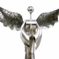 Floristik24 Deco engel metaal op houten voet H58cm