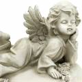 Floristik24 Deco engel op hart met LED 16cm 19cm H14.5cm