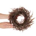 Kunstmatige krans met varentakken, herfstdecoratie, 35 cm | Floristik24.nl