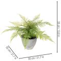 Kunstmatige varen in een plantenpot voor woonkamer en kantoor, 35 cm | Floristik24.nl
