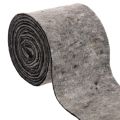 Floristik24 Tweekleurige scharnier voor potten van wolvilt, grijs/zwart, 15 cm x 5 m