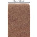 Tweekleurig viltband van wolvilt, 100% wol, paars/bruin, 15 cm x 5 m | Floristik24.nl