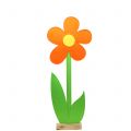 Floristik24 Vilten bloem oranje 87cm