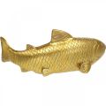 Floristik24 Decoratieve vis om neer te zetten, vissculptuur polyresin goud groot L25cm