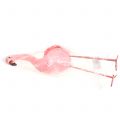 Floristik24 Decoratieve flamingo met veren roze H45cm