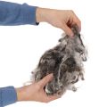 Decoratieve, natuurlijke schapenwol, grijs gemêleerd, los, 250 g | Floristik24.nl