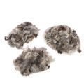 Decoratieve, natuurlijke schapenwol, grijs gemêleerd, los, 250 g | Floristik24.nl