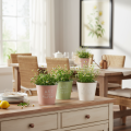 Set van 3 metalen bloempotten met vintage look – 17 cm – pastelkleuren | Floristik24.nl
