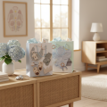 Cadeautasje voor een babyjongen - Ideaal voor kraamcadeaus - 23 cm - 2 stuks | Floristik24.nl
