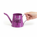 Decoratieve gieter, paars metaal, boho-design, paardenbloemmotief, 12 cm hoog, 2 stuks | Floristik24.nl