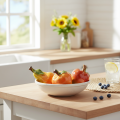 Kunstmatige fruitset: appel en peer, decoratief item voor de herfst, 12 cm, 3 stuks | Floristik24.nl