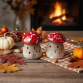 Decoratie voor een huis met miniatuur vliegenzwammen (6 cm, 2 stuks) | Floristik24.nl