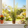 Kunstmatige varenplant met wortelkluit voor huis- en kantoordecoratie, 57 cm | Floristik24.nl