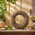 Krans van natuurlijk materiaal, decoratieve krans van natuurlijk materiaal voor doe-het-zelfprojecten, 35 cm | Floristik24.nl
