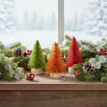 Miniatuur kunstkerstboompjes voor tafeldecoratie, 12 cm, 6 stuks | Floristik24.nl