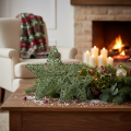 Decoratieve groene draadsterrenset, twee maten, 10 cm, 12 stuks | Floristik24.nl