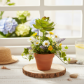 Kunstmatige groene vetplant als decoratie voor creatieve arrangementen. | Floristik24.nl