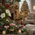 Decoratieve LED-ster van draad om op te hangen, voor gebruik binnenshuis, 32 cm | Floristik24.nl