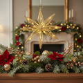 Decoratieve LED-ster van draad om op te hangen, 20 LED's, warm wit, voor binnen, 22 cm | Floristik24.nl