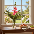 Kunstmatige gladiolen met decoratieve bloemen, 88 cm | Floristik24.nl