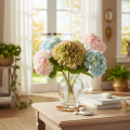 Kunstmatige hortensia met steel, 46 cm | Floristik24.nl