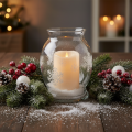 Grote LED-kaars met timer, voor buitengebruik, warm wit, Ø12,5 cm, H20 cm | Floristik24.nl