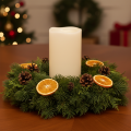 Grote LED-kaars op batterijen met timer, warm wit, voor buiten, 25 cm | Floristik24.nl