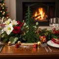 Decoratieve kerstboomfiguur, groen, op een houten voet, 60 cm | Floristik24.nl