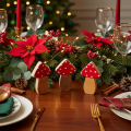 Houten paddenstoeldecoraties voor tafeldecoratie en cadeaus, 6 cm, 8 stuks | Floristik24.nl