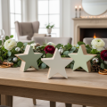 Decoratieve sterfiguurtjes, tafeldecoratie, 10 cm, 3 stuks | Floristik24.nl