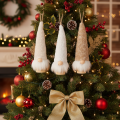Decoratieve kabouterfiguur met baard om op te hangen, 17 cm, 6 stuks | Floristik24.nl