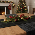 Decoratief fluwelen lint als tafelloper, rol 25 cm x 2 m | Floristik24.nl