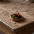 Onderzetter, kleikom, keramiek gemaakt van terracotta Ø6,2cm | Floristik24.nl
