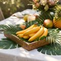 Kunstmatige bananendecoratie Geel kunstfruit als echt 18 cm | Floristik24.nl
