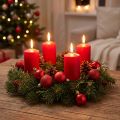 Mini kerstbal rood Ø3cm 14 stuks | Floristik24.nl