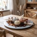 Decoratie Bord Metalen Bord Vintage Deco Grijs Ø33cm | Floristik24.nl