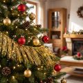 Klatergoud Licht Goud Boom Hangende Kerst L50cm | Floristik24.nl