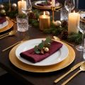 Decoratief bord goud Ø28cm | Floristik24.nl