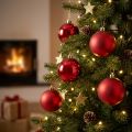 Rode plastic kerstboomballen, 8 cm, 6 stuks | Floristik24.nl
