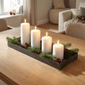 Decoratief dienblad metalen dienblad zwart grijs gewassen 30×15cm | Floristik24.nl