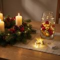 Batterijgevoede lichtslinger voor binnen, warm wit, 10 LED's, 1 meter lang, 6 stuks | Floristik24.nl
