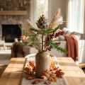 Deco kunstplant artisjok paars herfstdecoratie Ø7,5cm H42cm | Floristik24.nl