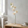 Orchidee Phalaenopsis kunst 6 bloemen crème roze 70cm | Floristik24.nl