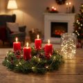 Micro LED-lichtsnoer 20 warmwitte timer voor batterijen 6 stuks | Floristik24.nl