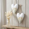 Harten Metaal Wit om op te hangen Landelijke stijl 14×1.5×20cm 2 st. | Floristik24.nl