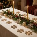 Sneeuwvlok goud kerstdecoratie Ø4cm 48 st | Floristik24.nl