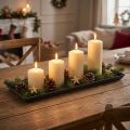 Decoratief dienblad antraciet 43cm x 12cm | Floristik24.nl