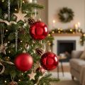 Kerstbal rood 10cm 4 st | Floristik24.nl